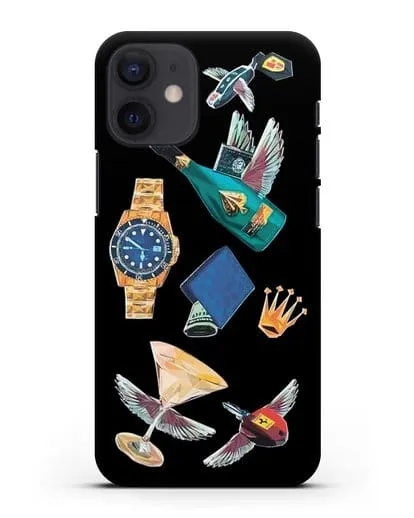 Чехол Роскошь силиконовый для iPhone 12 mini