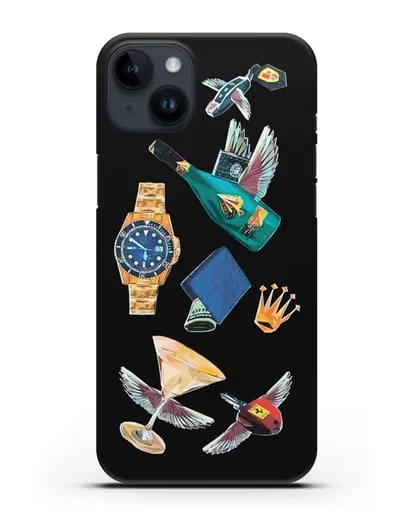 Чехол Роскошь силиконовый для iPhone 14 Plus