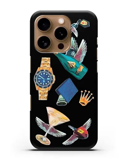 Чехол Роскошь силиконовый для iPhone 16 Pro