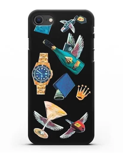 Чехол Роскошь силиконовый для iPhone SE 2020