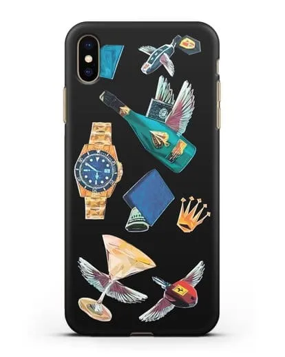 Чехол Роскошь силиконовый для iPhone XS Max