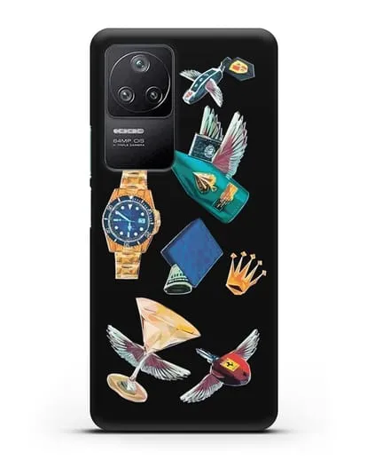 Чехол Роскошь силиконовый для Xiaomi Poco F4