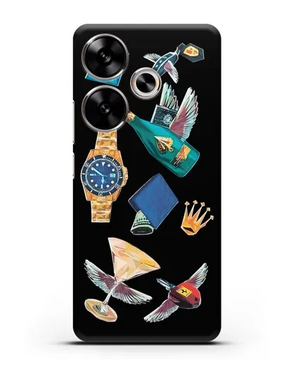 Чехол Роскошь силиконовый для Xiaomi Poco F6