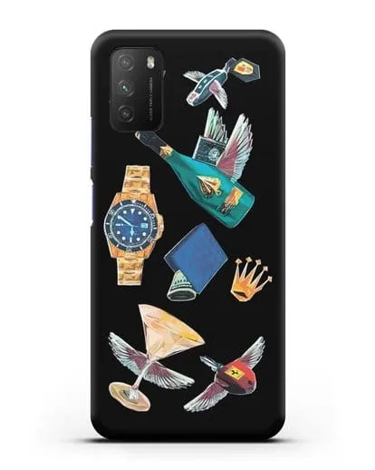 Чехол Роскошь силиконовый для Xiaomi Poco M3