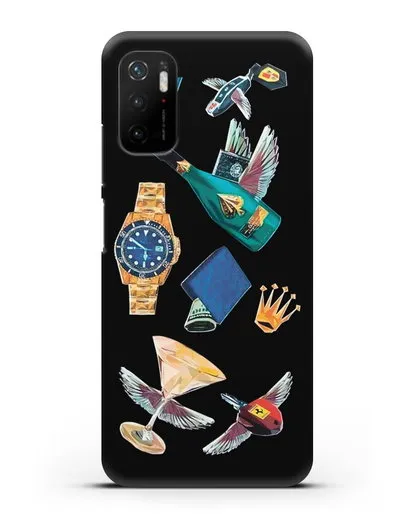 Чехол Роскошь силиконовый для Xiaomi Poco M3 Pro