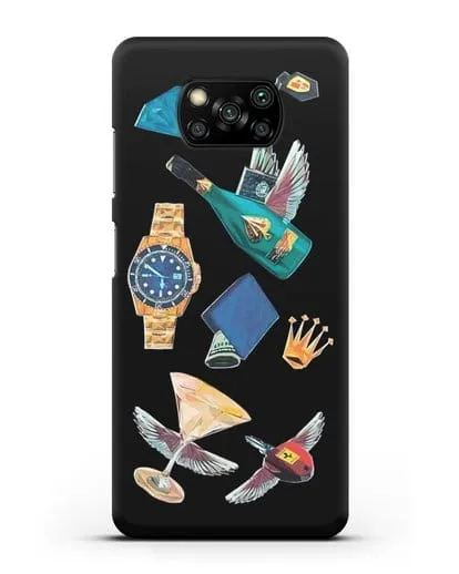 Чехол Роскошь силиконовый для Xiaomi Poco X3