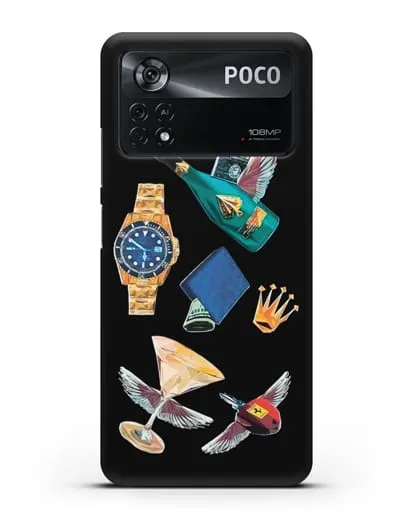 Чехол Роскошь силиконовый для Xiaomi Poco X4 Pro