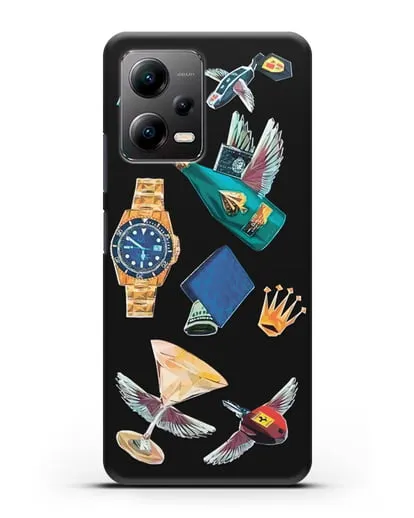 Чехол Роскошь силиконовый для Xiaomi Poco X5