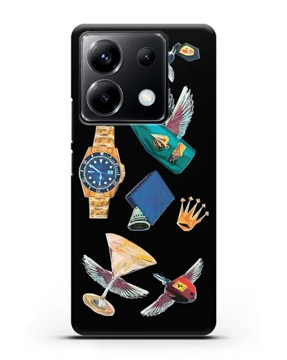 Чехол Роскошь силиконовый для Xiaomi Poco X6