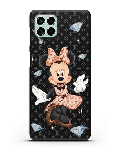 Чехол Минни Маус (Minnie Mouse) в платье Луи Витон (Louis Vuitton) силиконовый для Samsung Galaxy M53 [SM-M536]