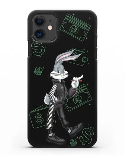 Чехол Багз Банни (Bugs Bunny) в костюме Off-White силиконовый для iPhone 11