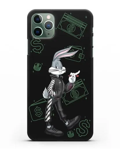 Чехол Багз Банни (Bugs Bunny) в костюме Off-White силиконовый для iPhone 11 Pro Max