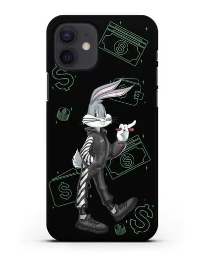 Чехол Багз Банни (Bugs Bunny) в костюме Off-White силиконовый для iPhone 12