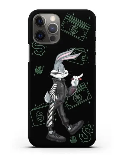 Чехол Багз Банни (Bugs Bunny) в костюме Off-White силиконовый для iPhone 12 Pro