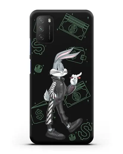 Чехол Багз Банни (Bugs Bunny) в костюме Off-White силиконовый для Xiaomi Poco M3