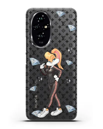 Чехол Лола Банни (Lolla Bunny) в спортивном костюме Луи Витон (Louis Vuitton) силиконовый для Honor 200