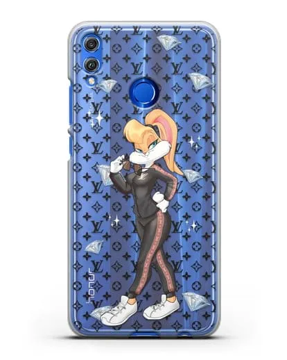 Чехол Лола Банни (Lolla Bunny) в спортивном костюме Луи Витон (Louis Vuitton) силиконовый для Honor 8X