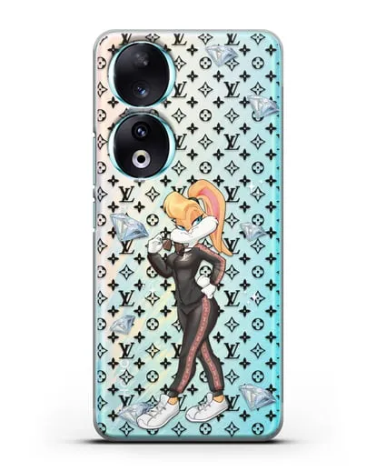Чехол Лола Банни (Lolla Bunny) в спортивном костюме Луи Витон (Louis Vuitton) силиконовый для Honor 90