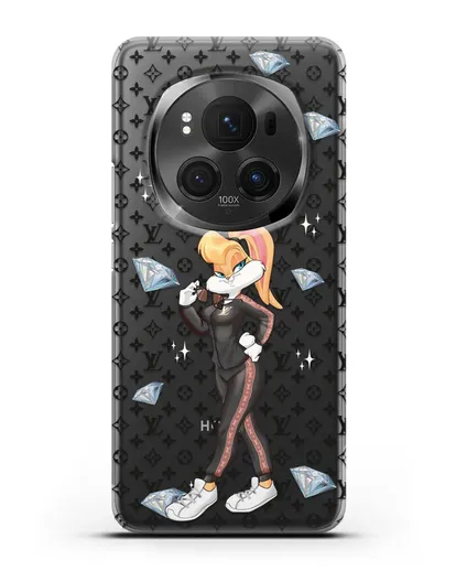 Чехол Лола Банни (Lolla Bunny) в спортивном костюме Луи Витон (Louis Vuitton) силиконовый для Honor Magic 6 Pro