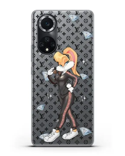 Чехол Лола Банни (Lolla Bunny) в спортивном костюме Луи Витон (Louis Vuitton) силиконовый для Huawei Nova 9