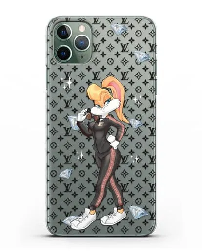 Чехол Лола Банни (Lolla Bunny) в спортивном костюме Луи Витон (Louis Vuitton) силиконовый для iPhone 11 Pro Max
