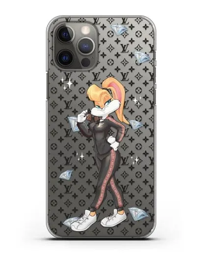 Чехол Лола Банни (Lolla Bunny) в спортивном костюме Луи Витон (Louis Vuitton) силиконовый для iPhone 12 Pro