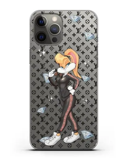 Чехол Лола Банни (Lolla Bunny) в спортивном костюме Луи Витон (Louis Vuitton) силиконовый для iPhone 12 Pro Max