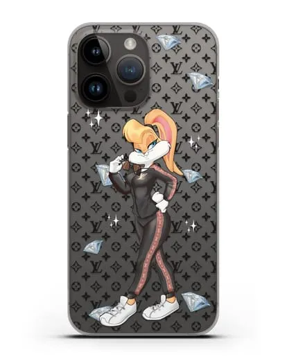 Чехол Лола Банни (Lolla Bunny) в спортивном костюме Луи Витон (Louis Vuitton) силиконовый для iPhone 14 Pro Max