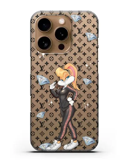Чехол Лола Банни (Lolla Bunny) в спортивном костюме Луи Витон (Louis Vuitton) силиконовый для iPhone 16 Pro