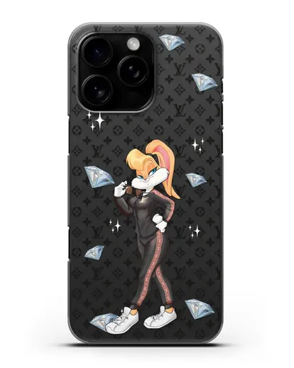 Чехол Лола Банни (Lolla Bunny) в спортивном костюме Луи Витон (Louis Vuitton) силиконовый для iPhone 16 Pro Max
