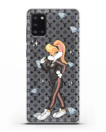 Чехол Лола Банни (Lolla Bunny) в спортивном костюме Луи Витон (Louis Vuitton) силиконовый для Samsung Galaxy A31 [SM-A315F]