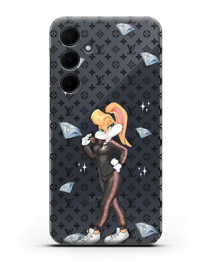 Чехол Лола Банни (Lolla Bunny) в спортивном костюме Луи Витон (Louis Vuitton) силиконовый для Samsung Galaxy A55 [SM-A556]