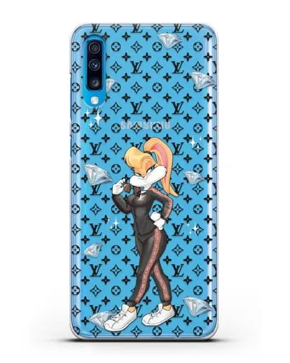 Чехол Лола Банни (Lolla Bunny) в спортивном костюме Луи Витон (Louis Vuitton) силиконовый для Samsung Galaxy A70 [SM-A705F]