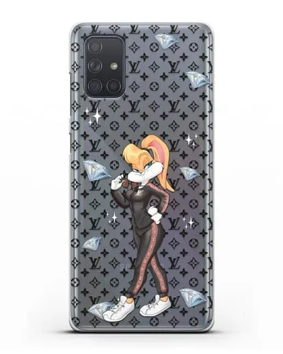 Чехол Лола Банни (Lolla Bunny) в спортивном костюме Луи Витон (Louis Vuitton) силиконовый для Samsung Galaxy A71 [SM-A715F]