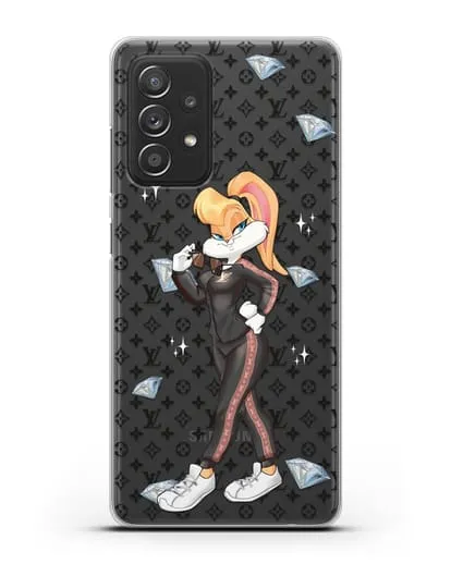 Чехол Лола Банни (Lolla Bunny) в спортивном костюме Луи Витон (Louis Vuitton) силиконовый для Samsung Galaxy A53