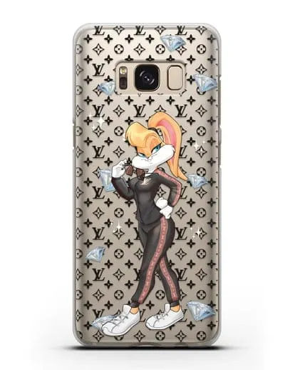 Чехол Лола Банни (Lolla Bunny) в спортивном костюме Луи Витон (Louis Vuitton) силиконовый для Samsung Galaxy S8 [SM-950F]