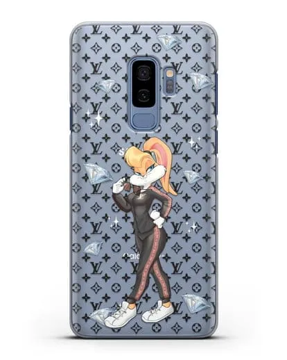 Чехол Лола Банни (Lolla Bunny) в спортивном костюме Луи Витон (Louis Vuitton) силиконовый для Samsung Galaxy S9 Plus [SM-G965F]