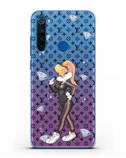Чехол Лола Банни (Lolla Bunny) в спортивном костюме Луи Витон (Louis Vuitton) силиконовый для Xiaomi Redmi Note 8