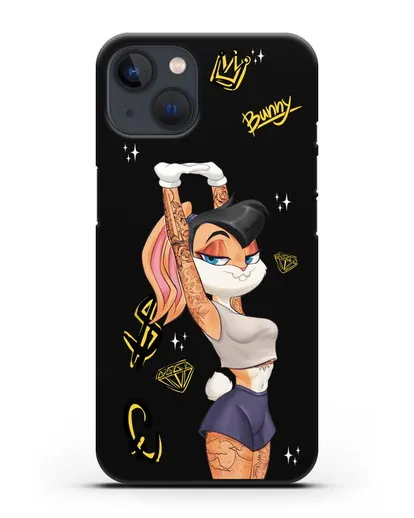 Чехол Лола Банни (Lolla Bunny) в татуировках силиконовый для iPhone 13