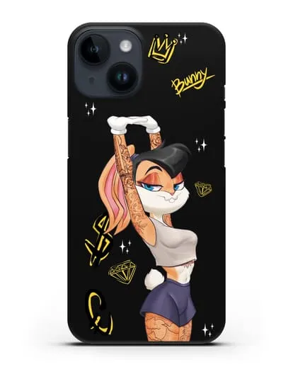 Чехол Лола Банни (Lolla Bunny) в татуировках силиконовый для iPhone 14