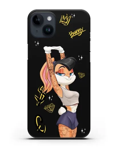 Чехол Лола Банни (Lolla Bunny) в татуировках силиконовый для iPhone 14 Plus