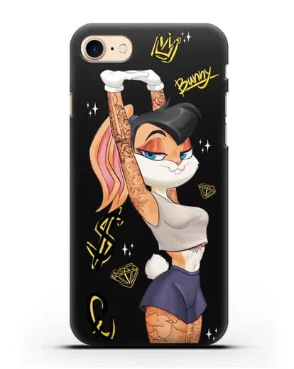Чехол Лола Банни (Lolla Bunny) в татуировках силиконовый для iPhone 8