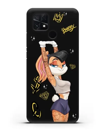 Чехол Лола Банни (Lolla Bunny) в татуировках силиконовый для Xiaomi Poco C40