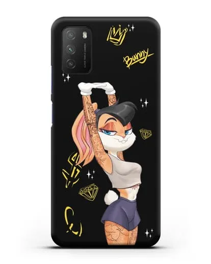 Чехол Лола Банни (Lolla Bunny) в татуировках силиконовый для Xiaomi Poco M3