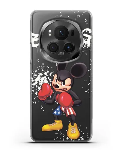 Чехол Микки Маус (Mickie Mouse) боксёр силиконовый для Honor Magic 6 Pro