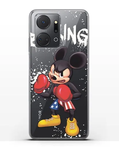Чехол Микки Маус (Mickie Mouse) боксёр силиконовый для Honor X7a