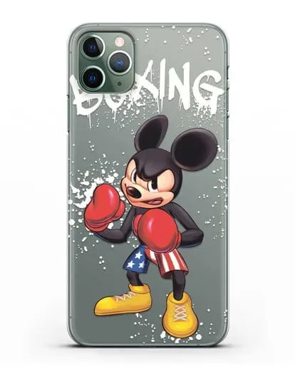 Чехол Микки Маус (Mickie Mouse) боксёр силиконовый для iPhone 11 Pro Max
