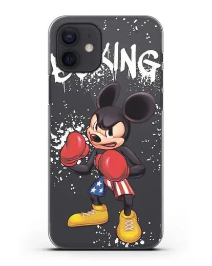 Чехол Микки Маус (Mickie Mouse) боксёр силиконовый для iPhone 12