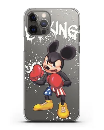 Чехол Микки Маус (Mickie Mouse) боксёр силиконовый для iPhone 12 Pro