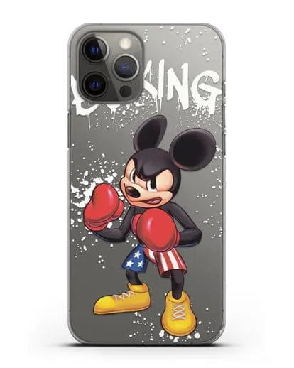 Чехол Микки Маус (Mickie Mouse) боксёр силиконовый для iPhone 12 Pro Max
